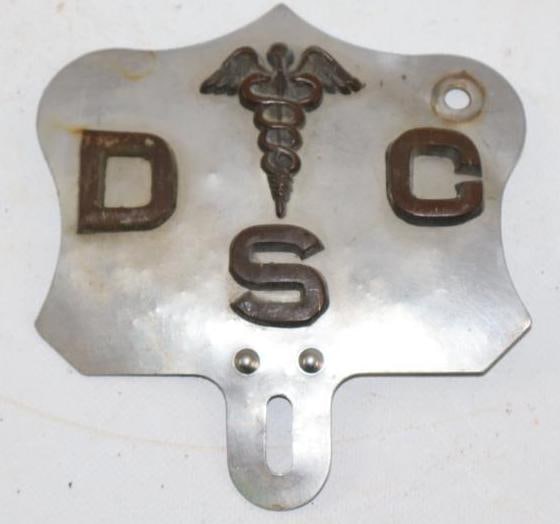 DSC Doctor of Science Stainless Steel License Plate Topper: 5" x 5"