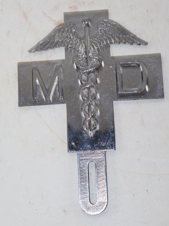 MD Medical Doctor Chrome License Plate Topper (1 of 2)