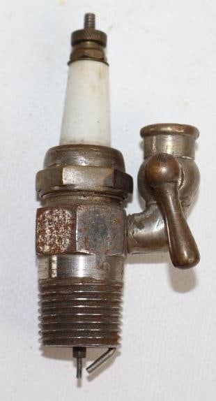 Early Automotive Spark Plug w/ Primer (1 of 3)
