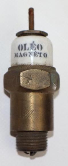 Early Oleo Magnito Spark Plug: 3.25"