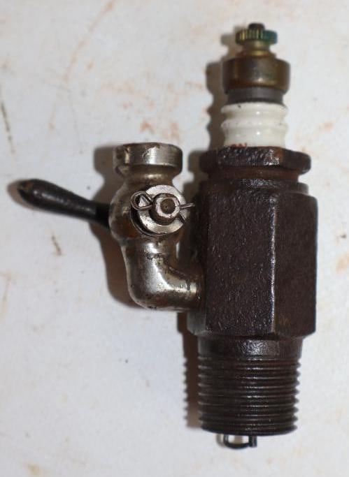 Early Champion Spark Plug w/ Primer (1 of 3)