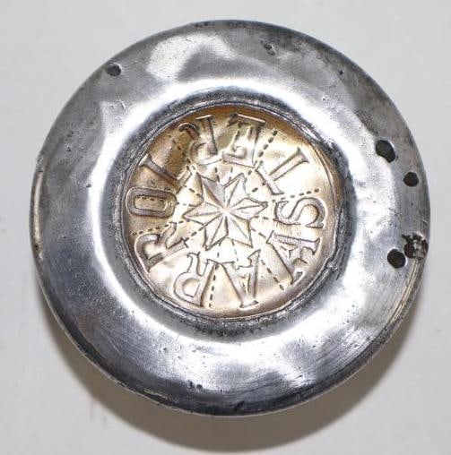 Arrol -Aster Automobile Hub Cap: 2.75" diameter