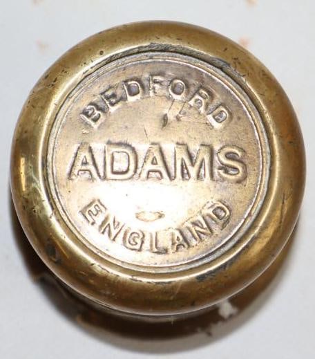Brass Adams Bedford England Threaded Automobile Hub Cap (1 of 2)