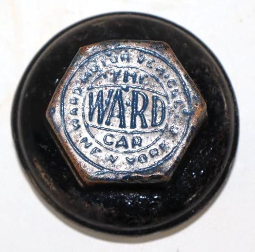 The Ward Car Threaded Automobile Hub Cap: 3" diameter