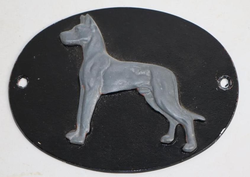 Great Dane Cast Aluminum Truck Emblem: 10.75" x 8.5"