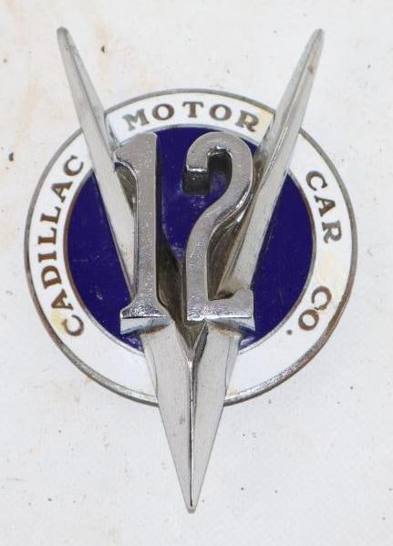 1930 Cadillac V12 Radiator Emblem Badge (1 of 2)