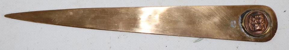 Brass Graham-Paige Letter Opener: 9"