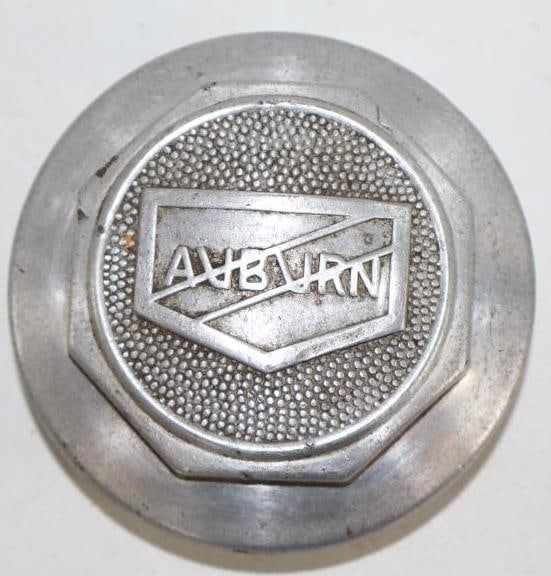 Auburn Threaded Automobile Hub Cap: 3.75" diameter