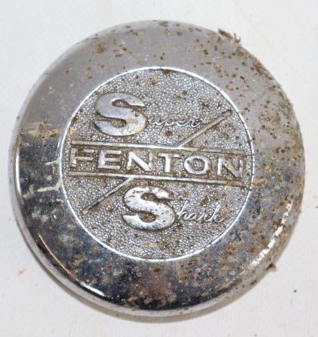 Fenton Super Shark Automobile Hub Cap: 3.75" diameter