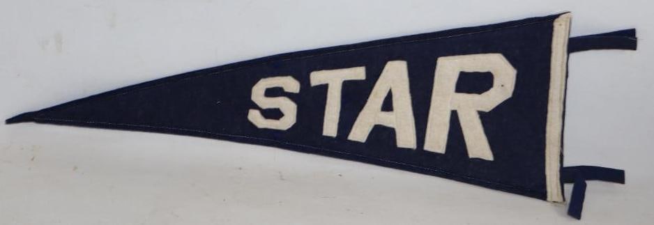 Star Motor Car Co. Double Stitched Felt Pennant: 23"x 8"