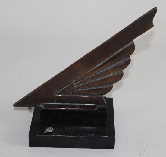 Art Deco Winged Arrow Automobile Radiator Mascot Hood Ornament (1 of 3)