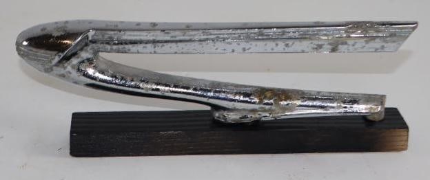 1938 Nash Rocket Automobile Radiator Mascot Hood Ornament: 8" x 2" x 1"