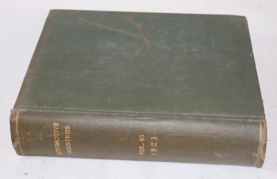 Automotive Industries The Automobile 1921 Volume 45 Reference Book (1 of 3)