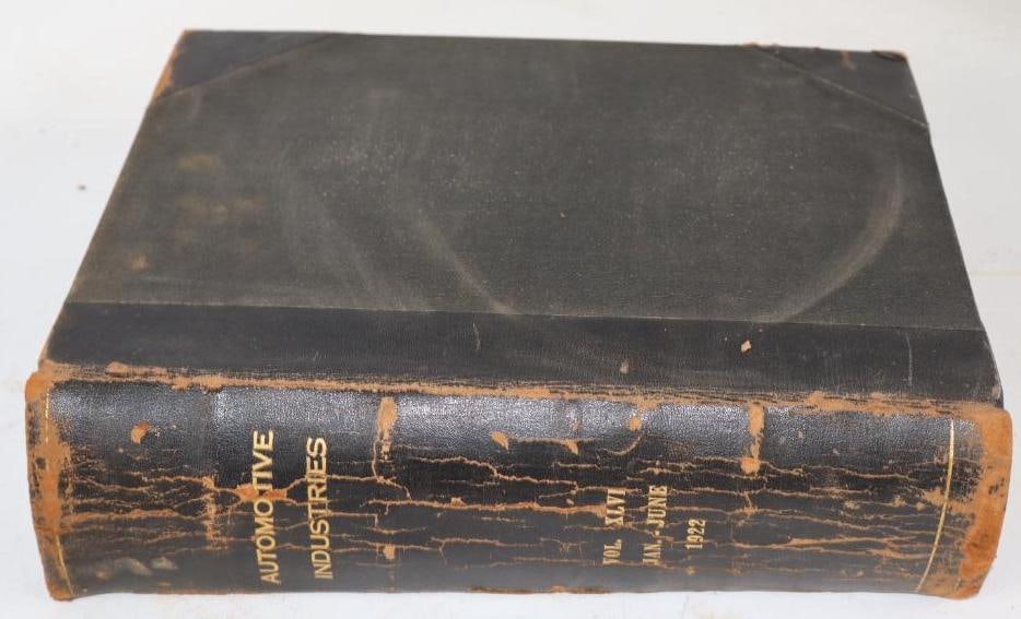 Automotive Industries The Automobile January - June 1922 Volume 46 Reference Book: 9" x11.5"