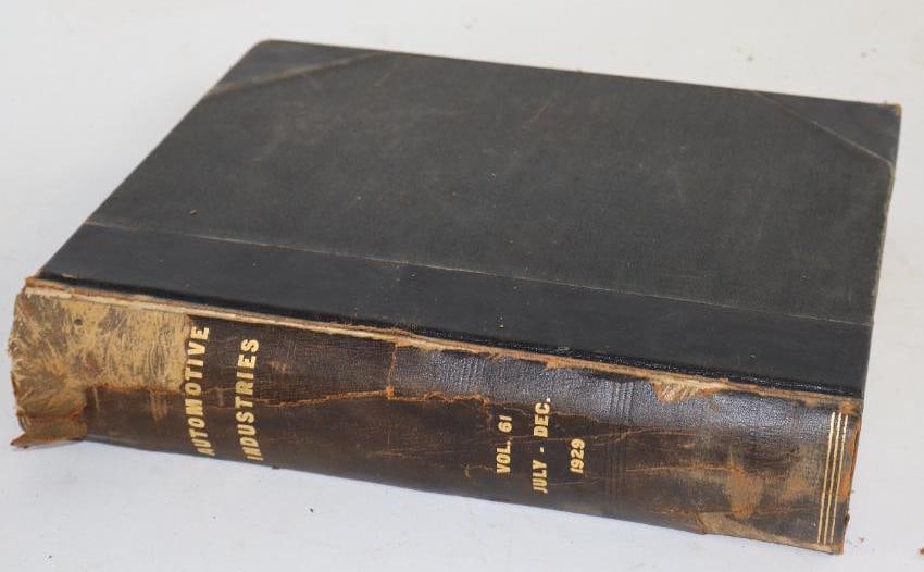 Automotive Industries The Automobile July - December 1929 Volume 61 Reference Book: 9" x11.5" Binding in poor Shape