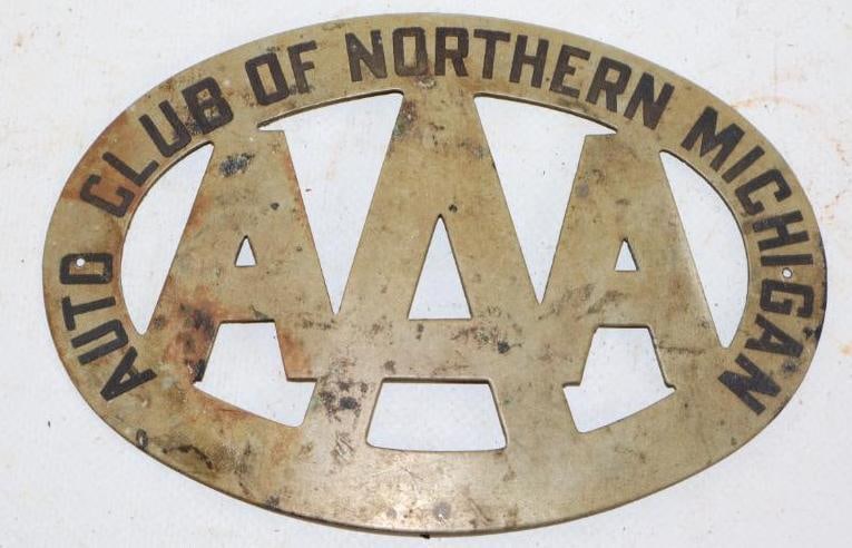 AAA Auto Club of Northern Michigan Radiator Emblem Badge (1 of 2)