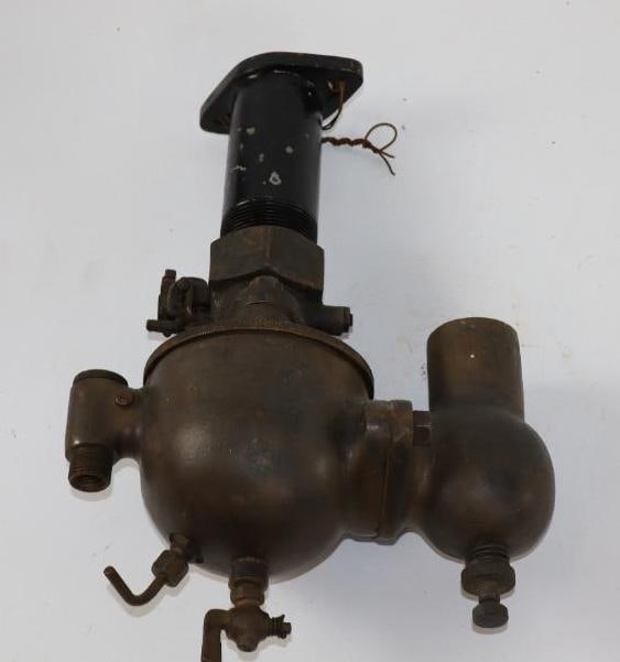 Large Early Brass Schebler Updraft Carburetor (1 of 4)
