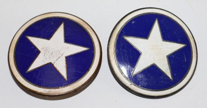Group of 2 1924 Durant Star Radiator Emblem Badge (1 of 2)