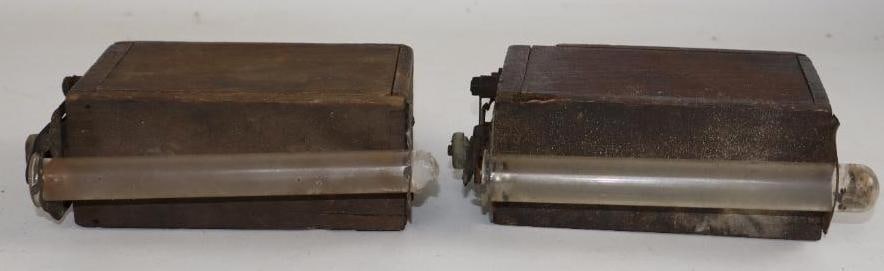 Group of 2 Ford Model T Wooden Coil Boxes High Ball Electric Fencer Tester (1 of 5)