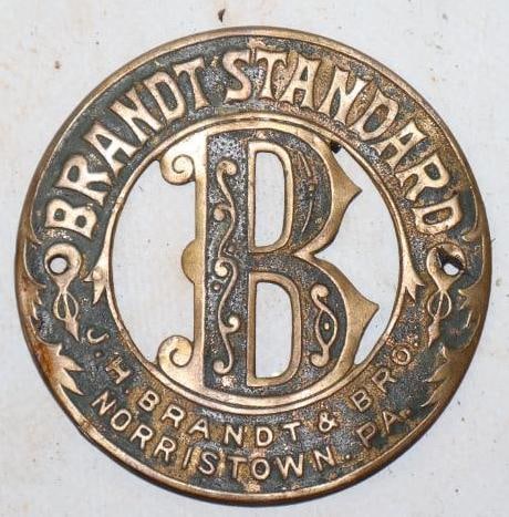 Early Brass Brandt Standard Bicycle Head Badge (1 of 2)