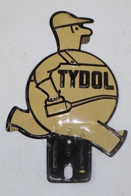 Tydol Veedol Advertising License Plate Toppers: 4.5" x 6.75"