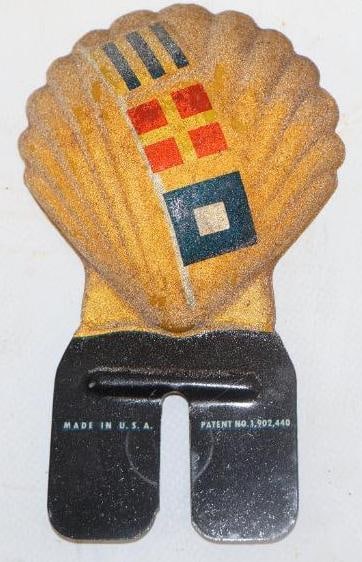 Shell Gasoline  Advertising License Plate Toppers (1 of 2)