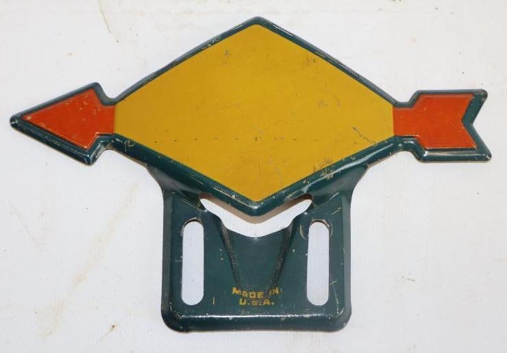 Sonoco Gasoline Advertising License Plate Toppers: 6" x 4"