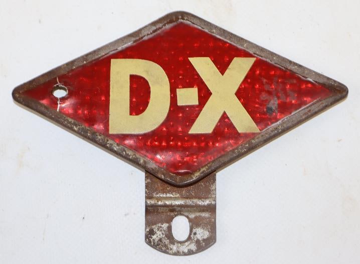 D-X Diamond Mid- Continent Advertising License Plate Toppers: 5.5" x 4"