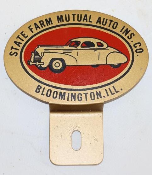 State Farm Mutual Auto Insurance Advertising License Plate Toppers (1 of 2)