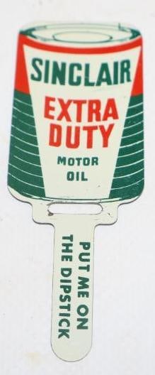 NOS  Sinclair Extra Duty/ AC   Metal Oil Change Reminder Tag (1 of 2)