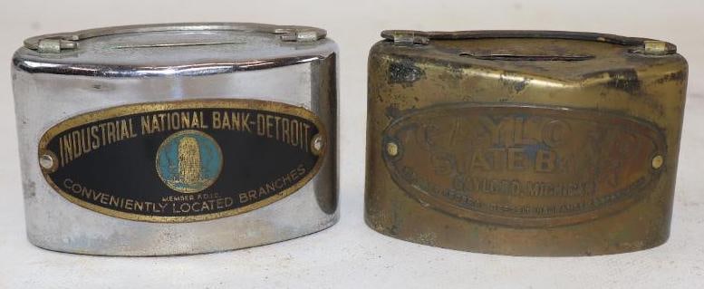 Group of 2 Gaylord State Bank & Industrial National Bank Detroit Michigan Advertising Banks (1 of 2)