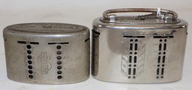 Group of 2 Commonwealth Commercial State Bank & Peninsular State Bank Michigan Advertising Banks (1 of 2)