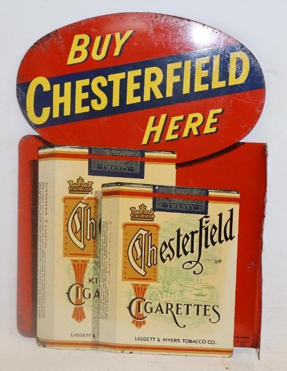 Buy Chesterfield Cigarettes Here Double Sided Flanged Sign (1 of 4)