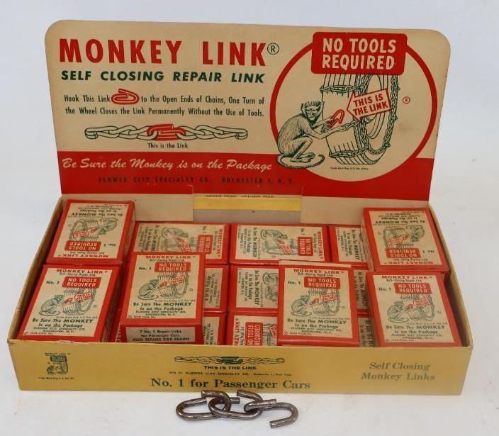 Monkey Link Size #1 Cardboard Advertising Countertop Display (1 of 3)