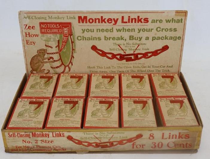 Monkey Link Size # 2 Cardboard Advertising Countertop Display (1 of 3)