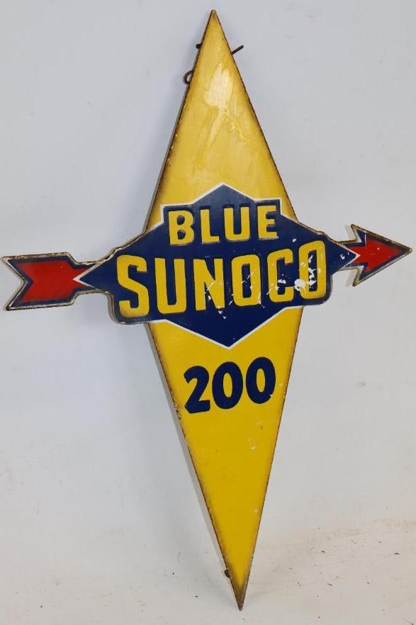 Sonoco Blue 200 Advertising Porcelain Gas Pump Plate (1 of 4)