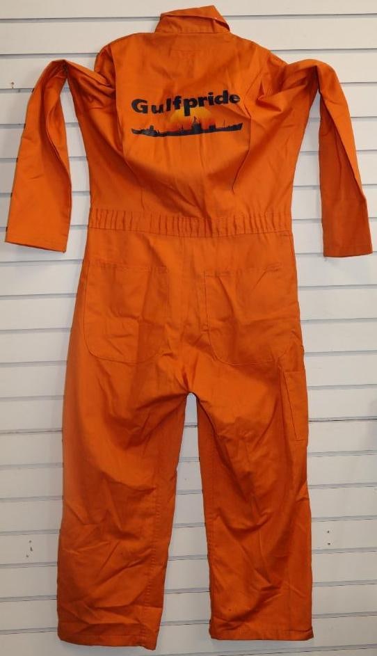 Gulfpride Off-Shore Oil Refinery Coveralls: size is 38 regular, nametag Bob
