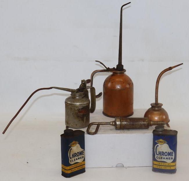 Group of 6 Sunoco Chrome Cleaner And Oilers (1 of 2)