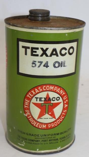 Texaco 574 One Qt Oil Can (1 of 2)