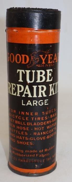 Goodyear Tube Repair Kit Large Advertising Tin (1 of 2)