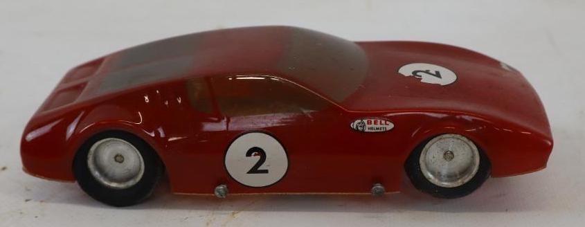 1960's Eldon Toy Slot Race Car: 6" x 2.50" x 1.50"