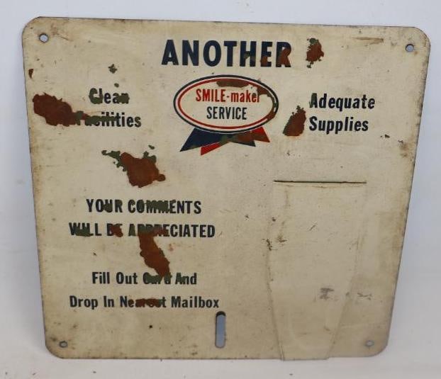 Marathon Smile-Maker Service Comment Advertising Display Sign: 9.75" x 9.75"