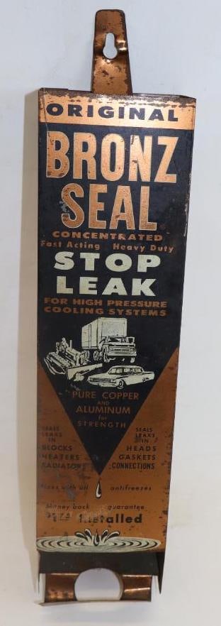 Bronz Seal Stop Leak Advertising Metal Display (1 of 2)
