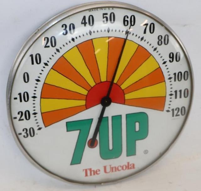7 Up The Uncola Glass Thermometer (1 of 2)