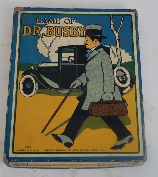 1940's Game Of Dr. Busby By Milton Bradley: 7.50" x 6" x 1"