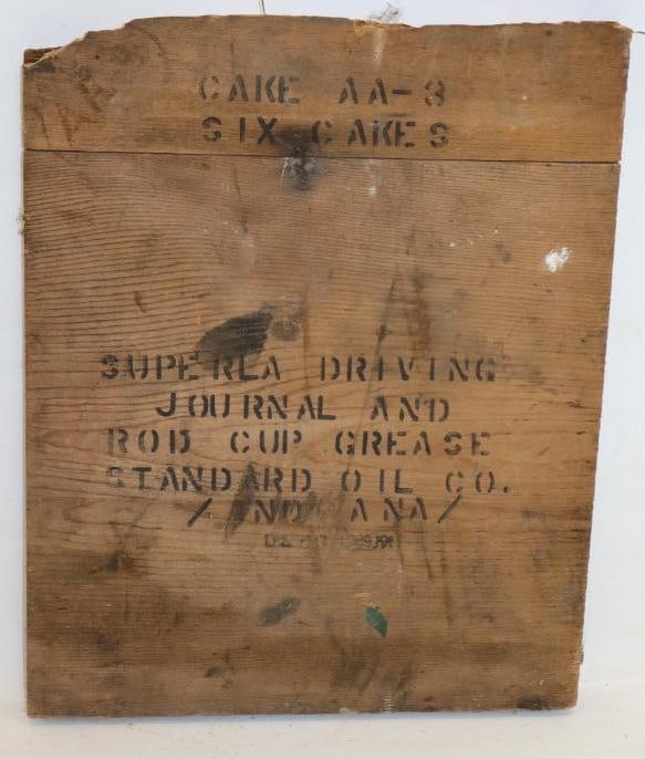 Standard Oil Superla Driving & Rod Cup Grease Shipping Crate Board (1 of 4)