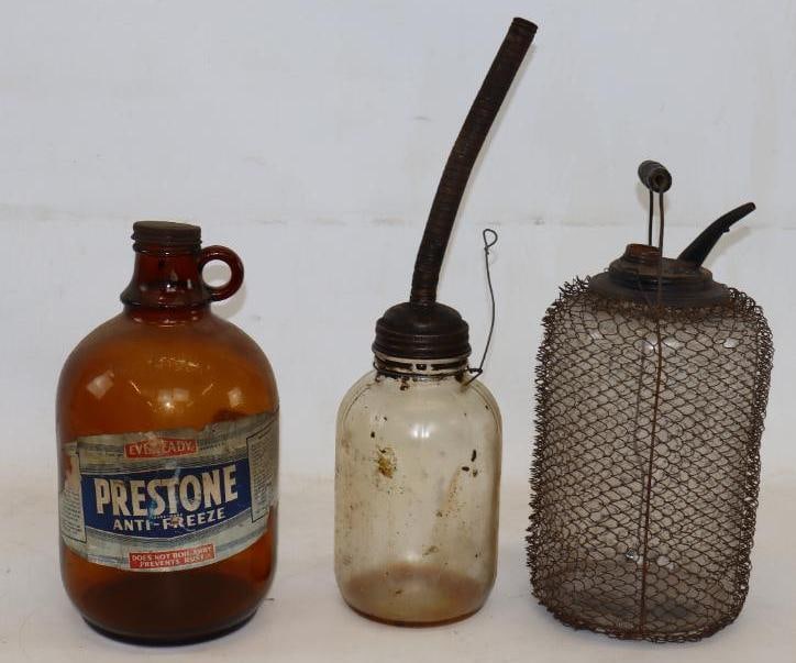 Group of 3 Prestone Kerosine & Oil Bottles (1 of 5)
