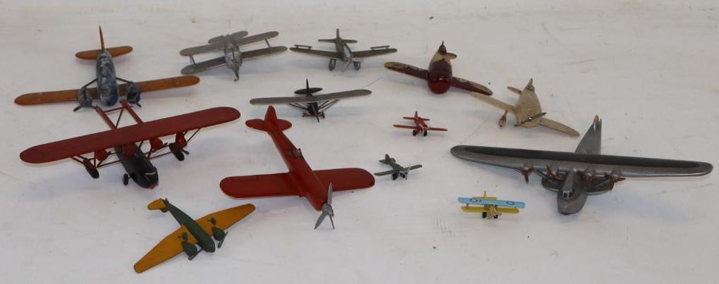 Group of 13 Wood and Metal Air Planes (1 of 6)