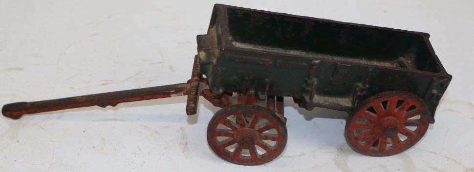 McCormick Deering Cast Iron Wagon: 12" x 3" x 4"