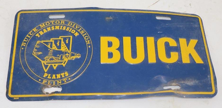 Buick Motor Division Transmission Flint Plant Booster License Plate (1 of 2)